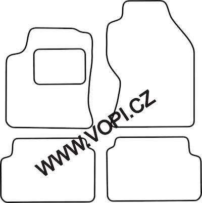 Autokoberce Ford Focus 10/2001 - 10/2004 Carfit (1438)